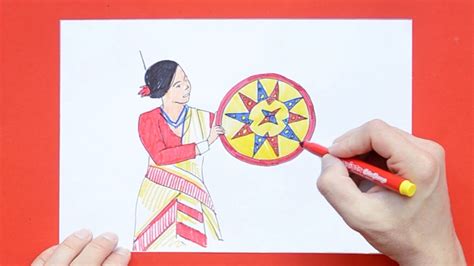 How to draw Bihu festival .